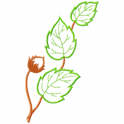 Flowers And Tree Embroidery Design 3